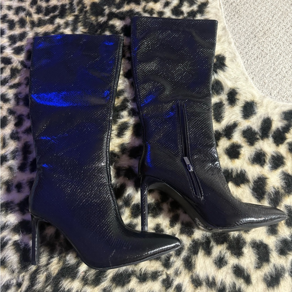 Tall Shiny Black Boots